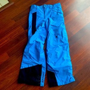 Blue/Black Spyder Snow Pants